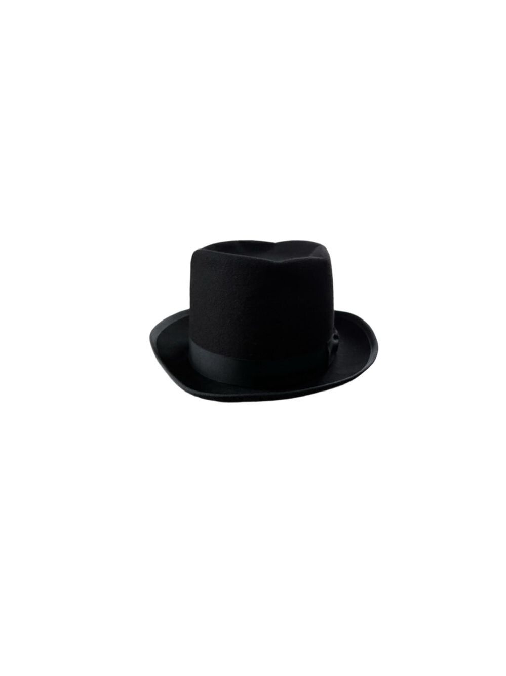 Men's Formally Yours Black Felt Fedora Hat One Size